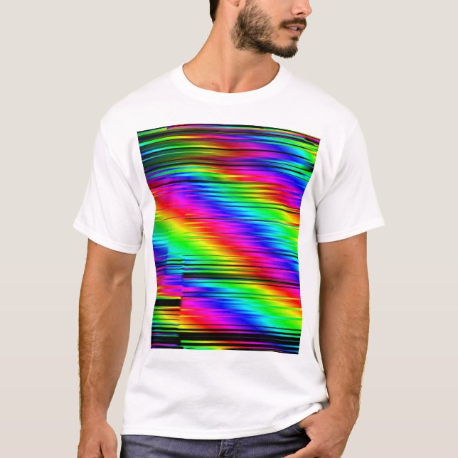 Digital Abstract: Multicolor Graphic Design. T-Shirt (Front)