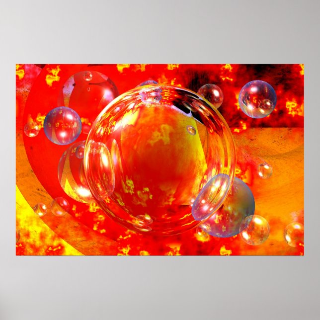 Digital Abstract Painting Art Print Modern Posters (Front)