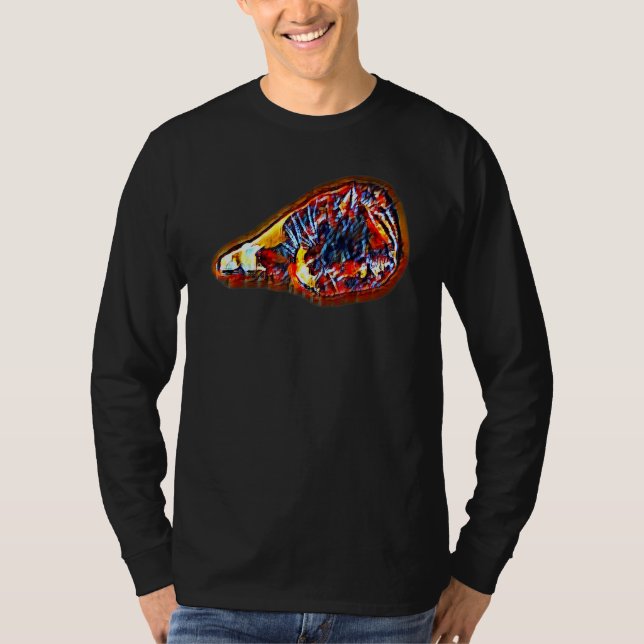 Digital Abstract Painting Of A Cat 6 T-Shirt (Front)