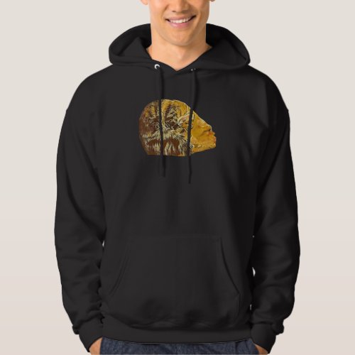 Digital Abstract Painting Of A Cat Hoodie
