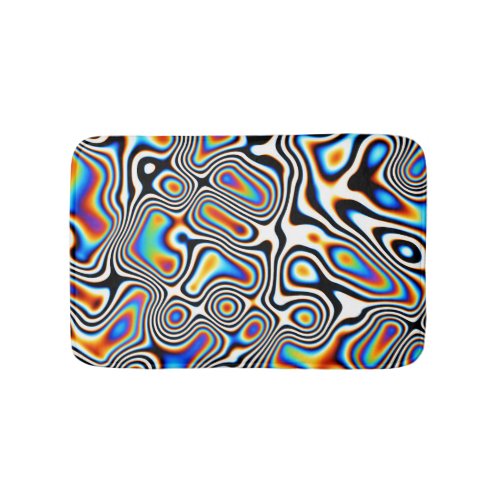 Digital Abstract Vibrant Festive Background Bath Mat