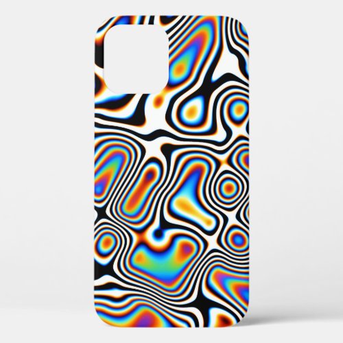 Digital Abstract Vibrant Festive Background iPhone 12 Case
