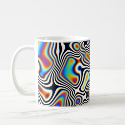 Digital Abstract Vibrant Festive Background Coffee Mug