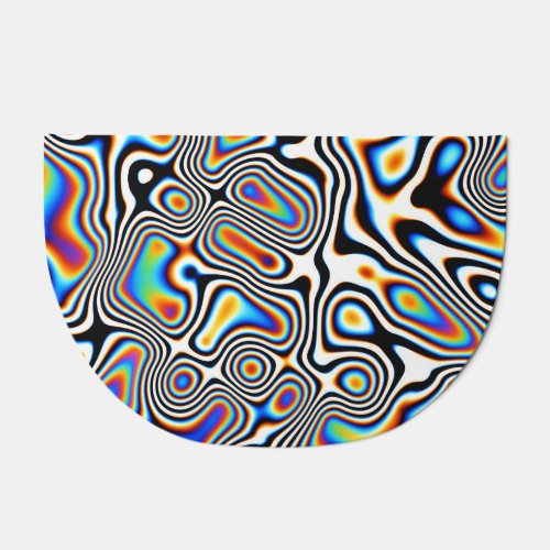 Digital Abstract Vibrant Festive Background Doormat