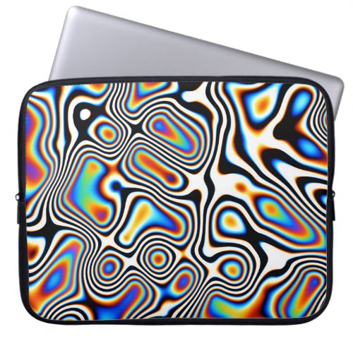Digital Abstract Vibrant Festive Background Laptop Sleeve
