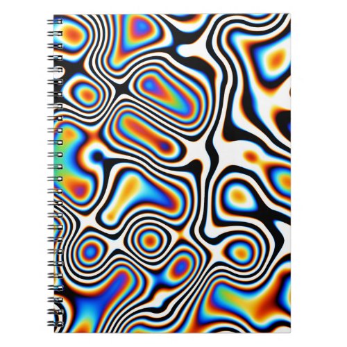 Digital Abstract Vibrant Festive Background Notebook