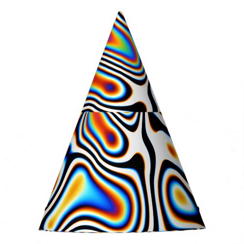 Digital Abstract Vibrant Festive Background Party Hat