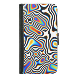 Digital Abstract Vibrant Festive Background Samsung Galaxy S5 Wallet Case