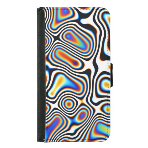 Digital Abstract Vibrant Festive Background Samsung Galaxy S5 Wallet Case
