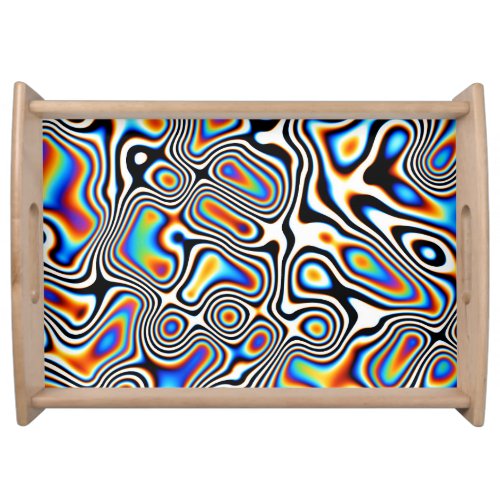 Digital Abstract Vibrant Festive Background Serving Tray