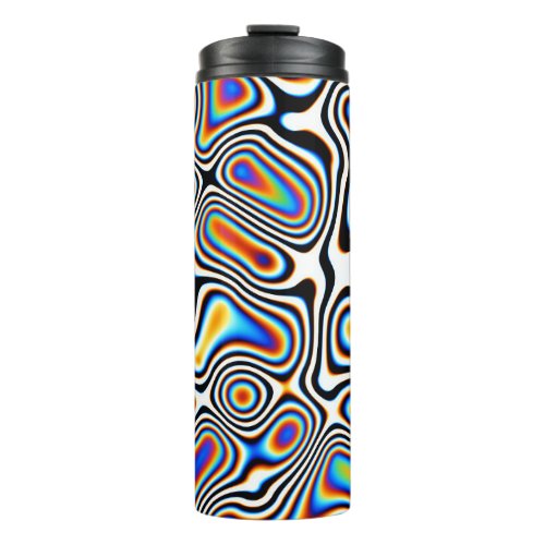 Digital Abstract Vibrant Festive Background Thermal Tumbler