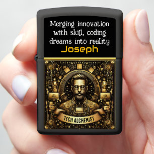 Digital Alchemist of Modern Tech Zippo Lighter