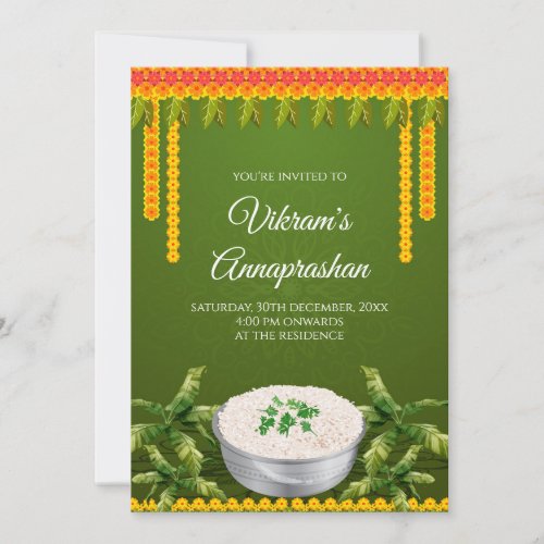 Digital Annaprashan invites Rice feeding invite