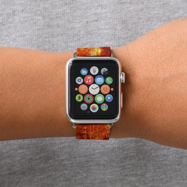 Digital Apocalypse Pattern  Apple Watch Band (In Situ)