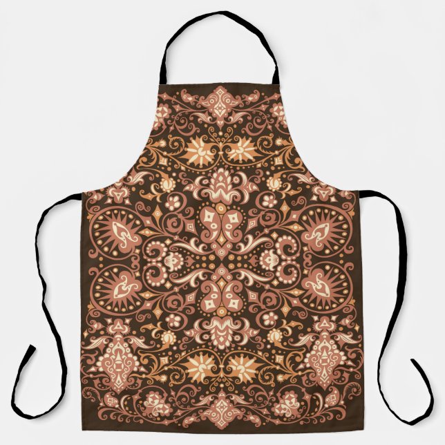 Digital art abstract pattern. Abstract blue image  Apron (Front)