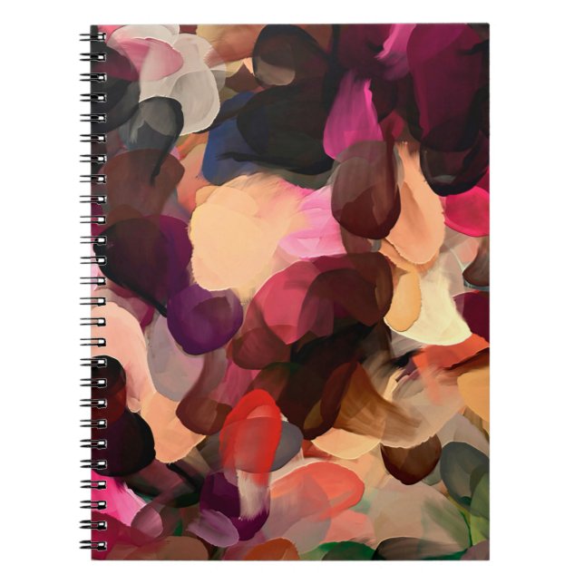 Digital art abstract pattern. Hand drawing modern  Notebook (Front)