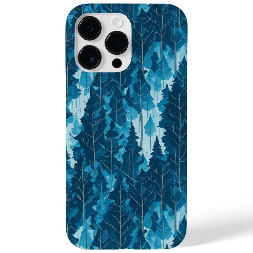Digital art blue forest - phone case