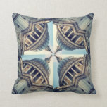 Digital art collage buildings cushion