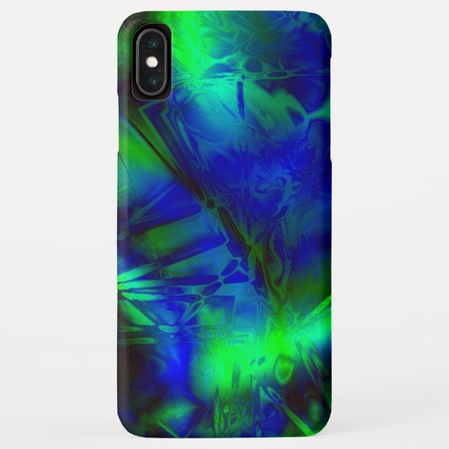 Digital Art Cool Modern Abstract Pattern Case-Mate iPhone Case (Back)