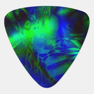 Digital Art Cool Modern Abstract Pattern Guitar Pick