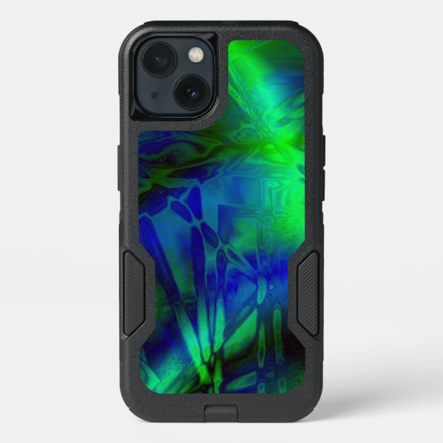 Digital Art Cool Modern Abstract Pattern Otterbox iPhone Case (Back)