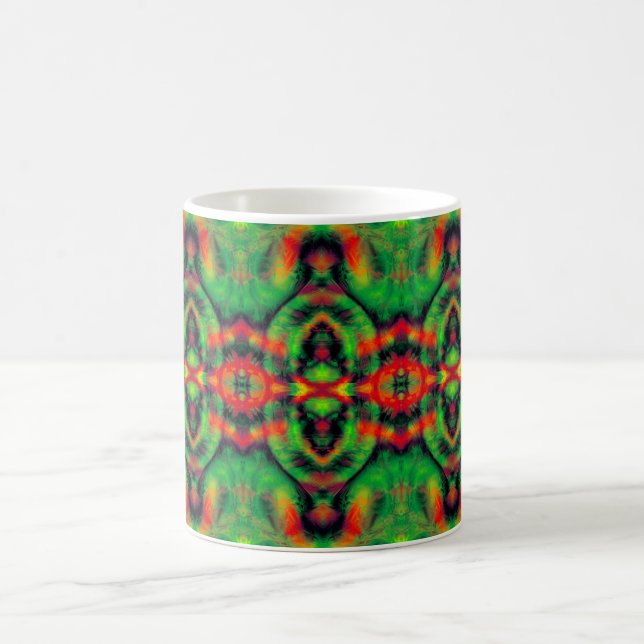 Digital Art Cool Modern Abstract Unique Coffee Mug (Center)