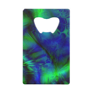 Digital Art Cool Modern Abstract Unique Credit Card Bottle Opener