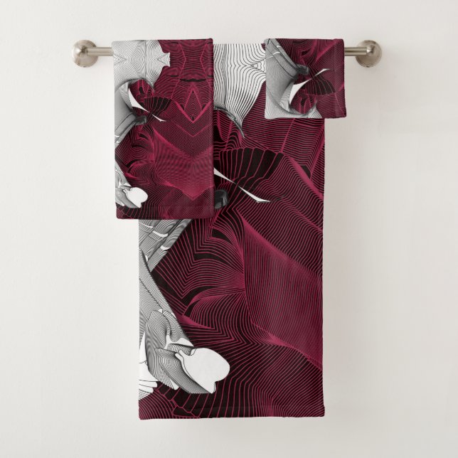 Digital Art Figure Bath Towel Set (Insitu)