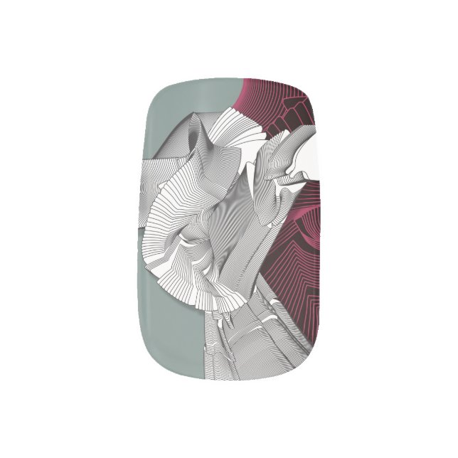 Digital Art Figure Minx Nail Wraps (Left Thumb)