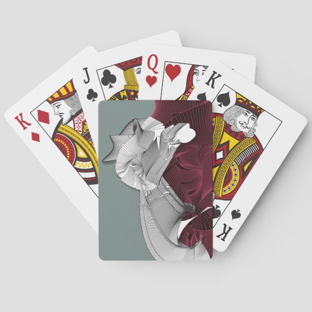 Digital Art Figure Poker Cards (Back)