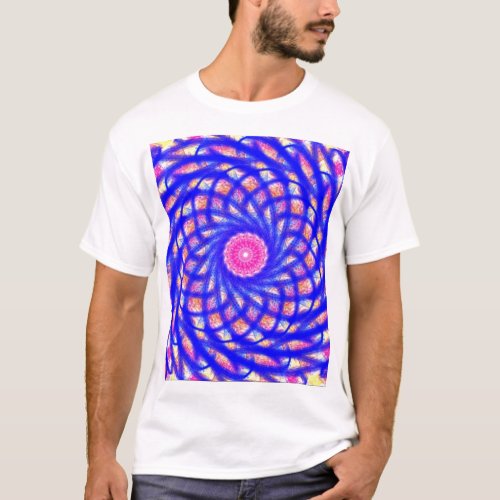 Digital art geometrical shape design T_Shirt