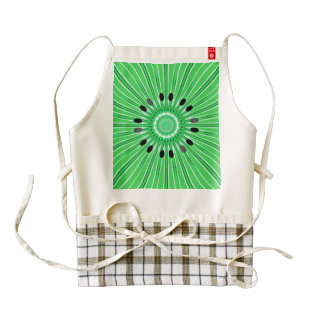 Digital art kiwi zazzle HEART apron