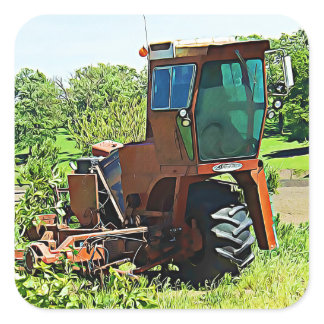 Digital Art Midwest Farming Tractor Stickers