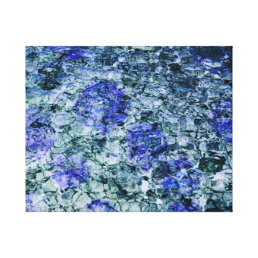 Digital art of blue watercolor abstract background canvas print