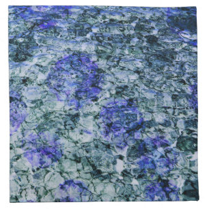 Digital art of blue watercolor abstract background cloth napkin
