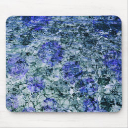 Digital art of blue watercolor abstract background mouse pad
