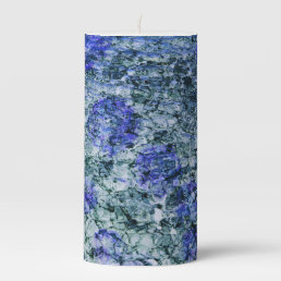Digital art of blue watercolor abstract background pillar candle