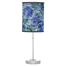 Digital art of blue watercolor abstract background table lamp