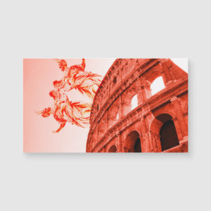 Digital art of Colosseum and statues / sculptures