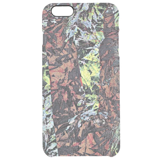 Digital art of floral flower pattern with tree uncommon iPhone case (Back)