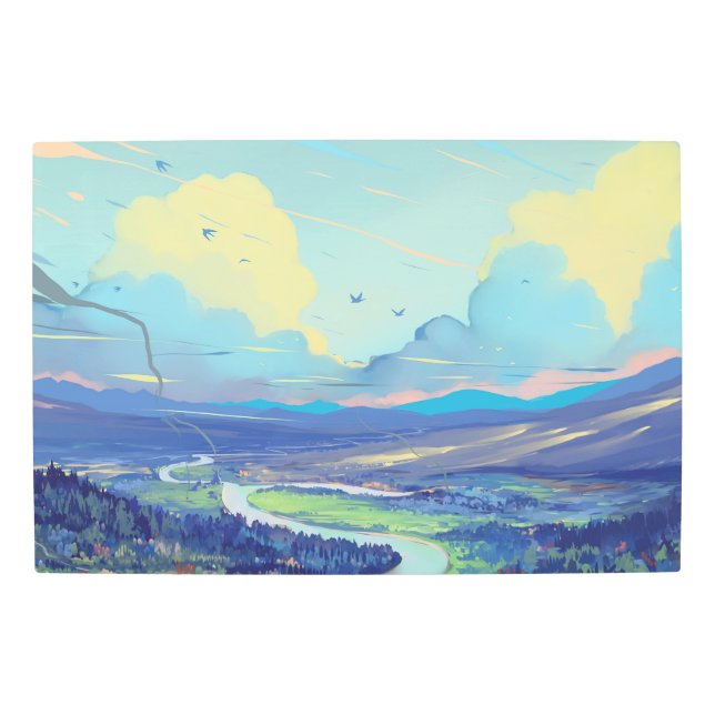 Digital Art Painting 30"x 20" Metal Wall Art (Front)