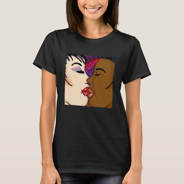 Digital Art | Romantic Kiss T-Shirt (Front)