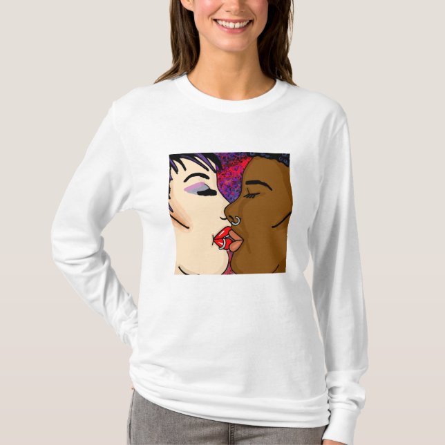 Digital Art | Romantic Kiss T-Shirt (Front)