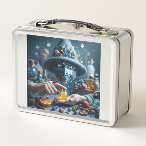 Digital Art Selected for the NFTCollection  AI_G Metal Lunch Box