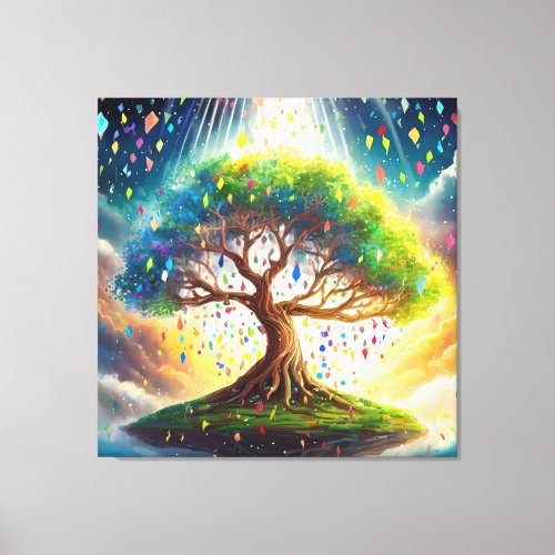 Digital Art Tree of Life Canvas Print