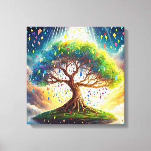 Digital Art Tree of Life Canvas Print