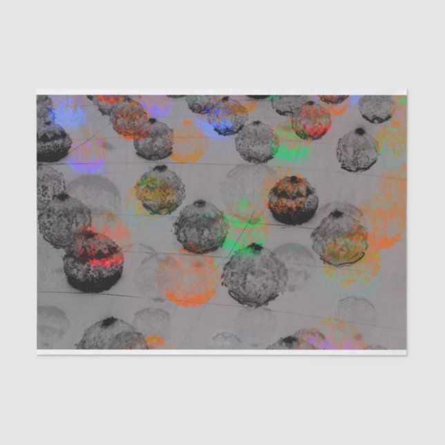 Digital art with round brush strokes. tissue paper (Front)