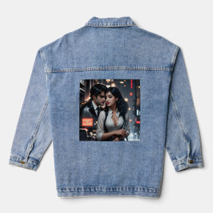 Digital Art Women's Denim Jacket Perfect Fit