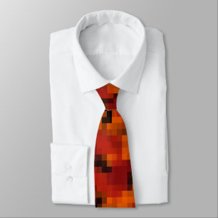 Digital Autumn Foliage Camo Neck Tie
