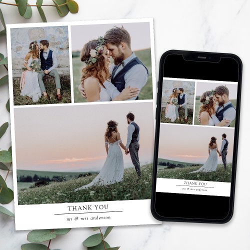 Digital Available Photo Wedding Thank You Cards